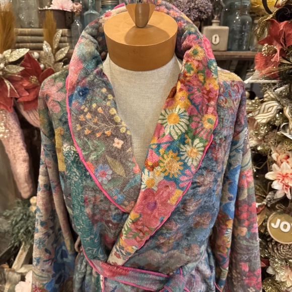 NATURAL LIFE PATCHWORK LOVE BLANKET ROBE | BOHEMIAN GYPSY | COTTAGECORE | L - Picture 7 of 14